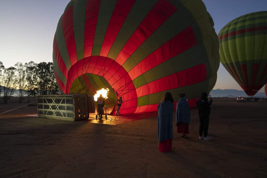 Preparing to fly